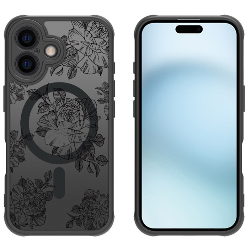 Hoesje iPhone 16 Plus MagSafe Bloemmotief