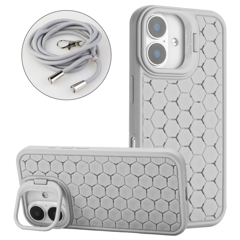 iPhone 16 Plus hoesje met snoer Geïntegreerde ondersteuning