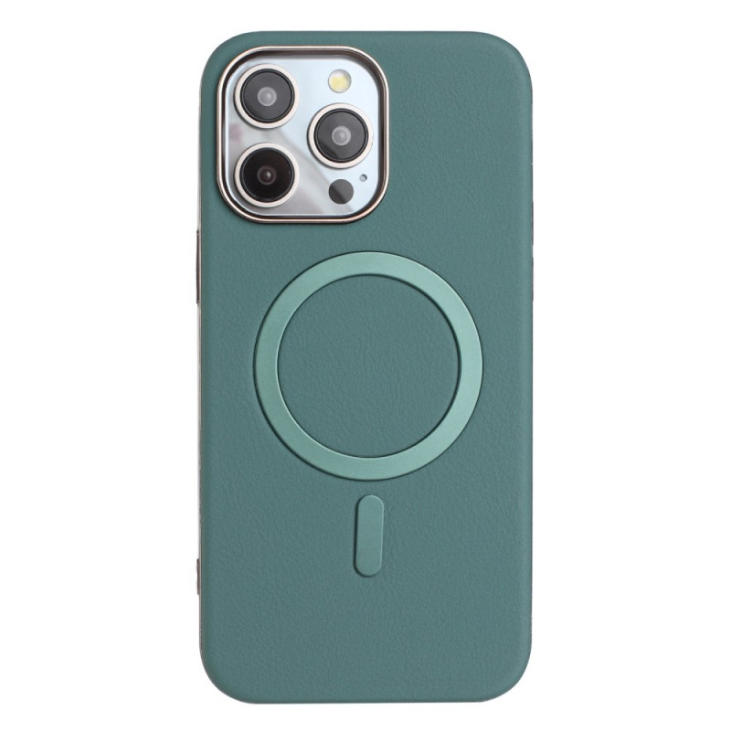 Hoesje iPhone 16 Pro Max MagSafe Leer Effect Kleur