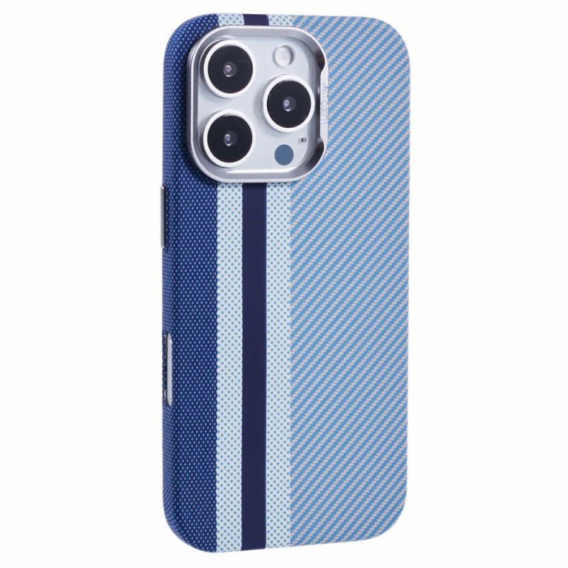 iPhone 16 Pro Max MagSafe hoesje met gekleurde koolstofvezelstructuur