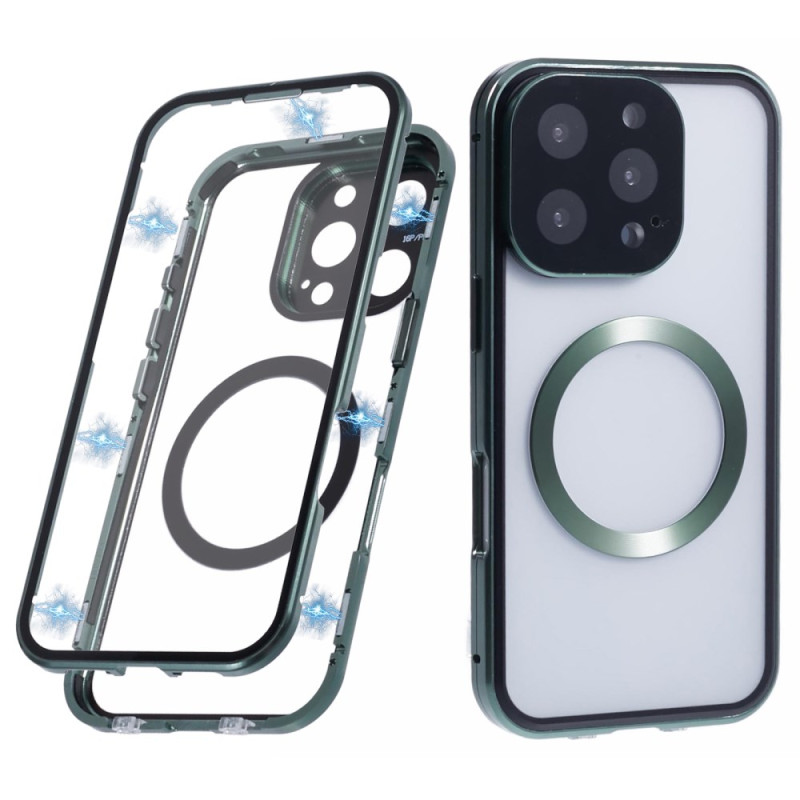 iPhone 16 Pro Max Magsafe dubbelzijdig beschermhoesje van gehard glas