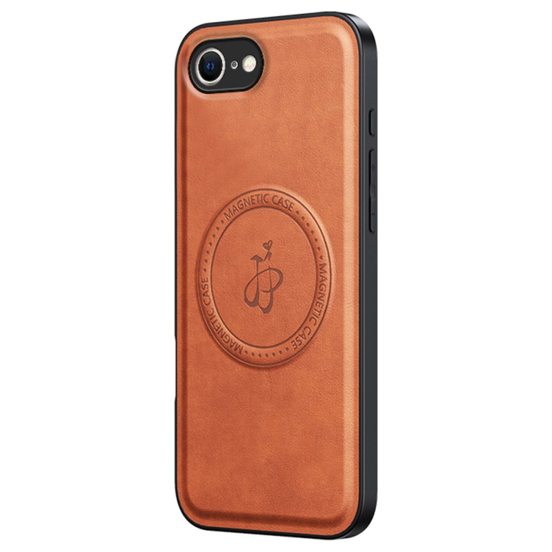 iPhone 16E MagSafe stijl lederen hoesje