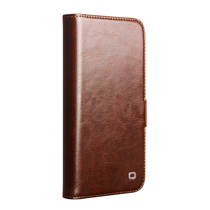 Flip Cover iPhone 16E Leer QIALINO