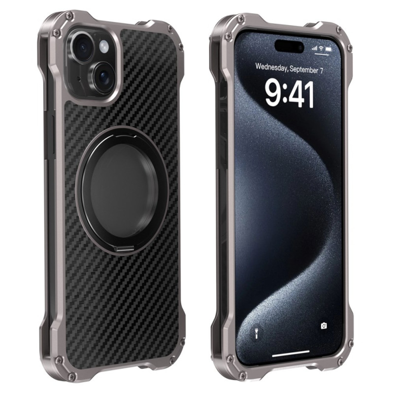 Hoesje iPhone 15 Roterende Steun R-JUST