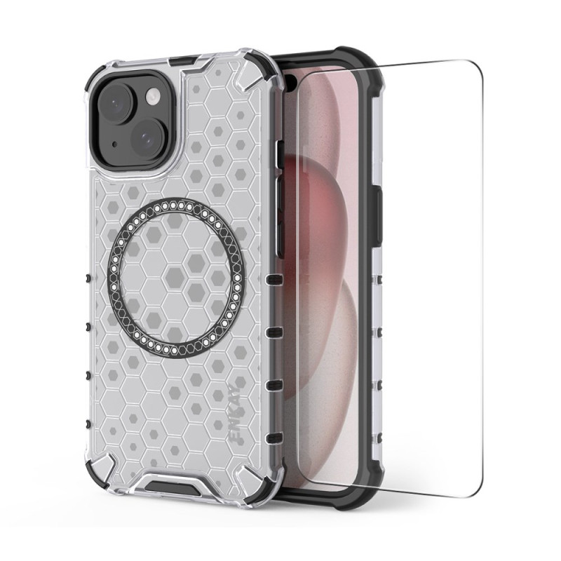 iPhone 15 MagSafe Honeycomb-behuizing met screenprotector
