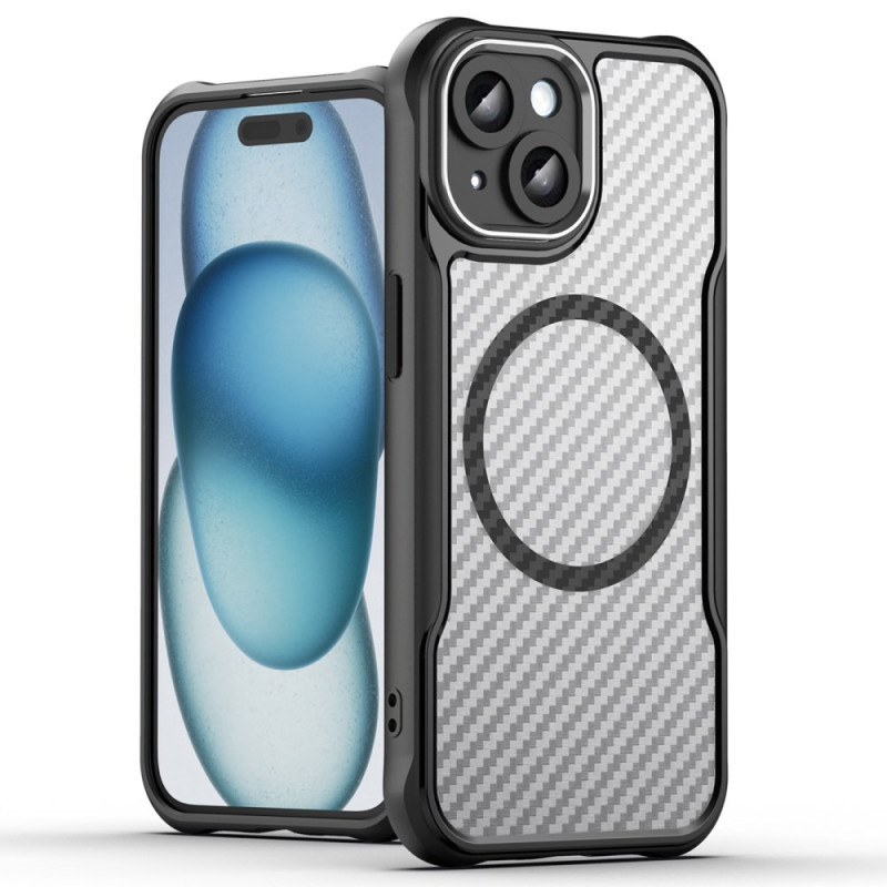 iPhone 15 MagSafe Hybrid Koolstofvezel Hoesje