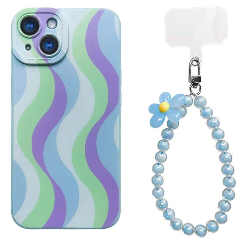 Kralen iPhone 15 hoesje en riem