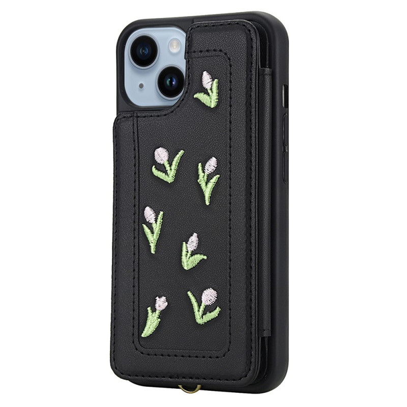 Hoesje iPhone 15 Kaarthouder en sleutelkoord