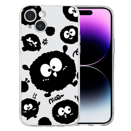 Hoesje iPhone 15 Zwart patroon