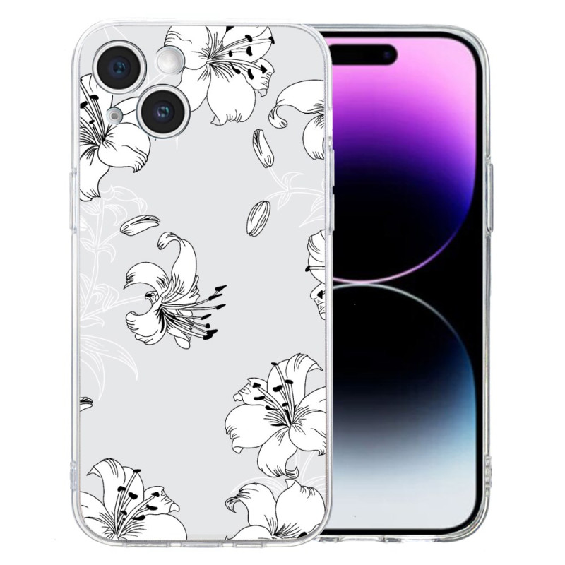 Hoesje iPhone 15 Bloemenpatroon