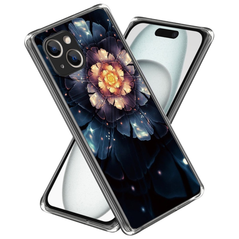 Hoesje voor iPhone 15 Bloempatroon Gekleurd