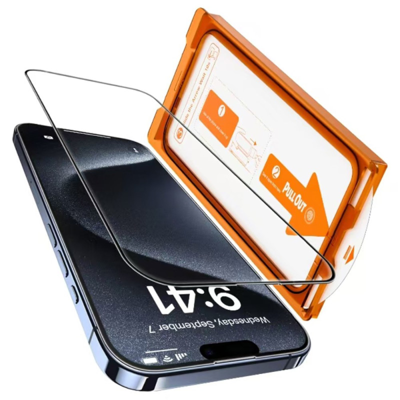 iPhone 15 Getemperd Glas Screen Protector Installatie Tool