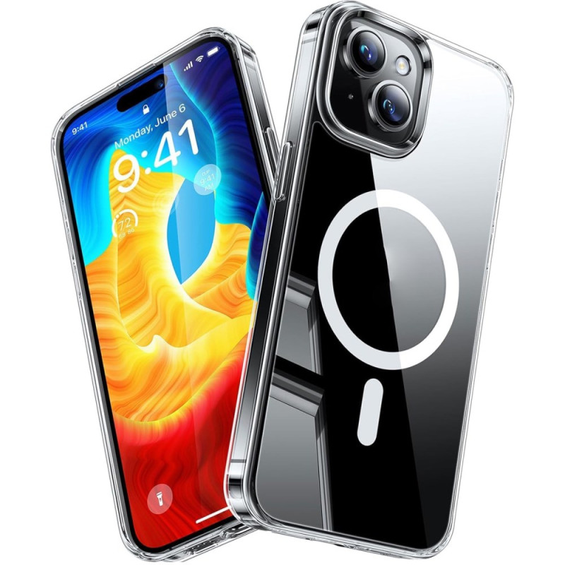 iPhone 15 Plus Hoesje MagSafe Transparant Premium Ontwerp