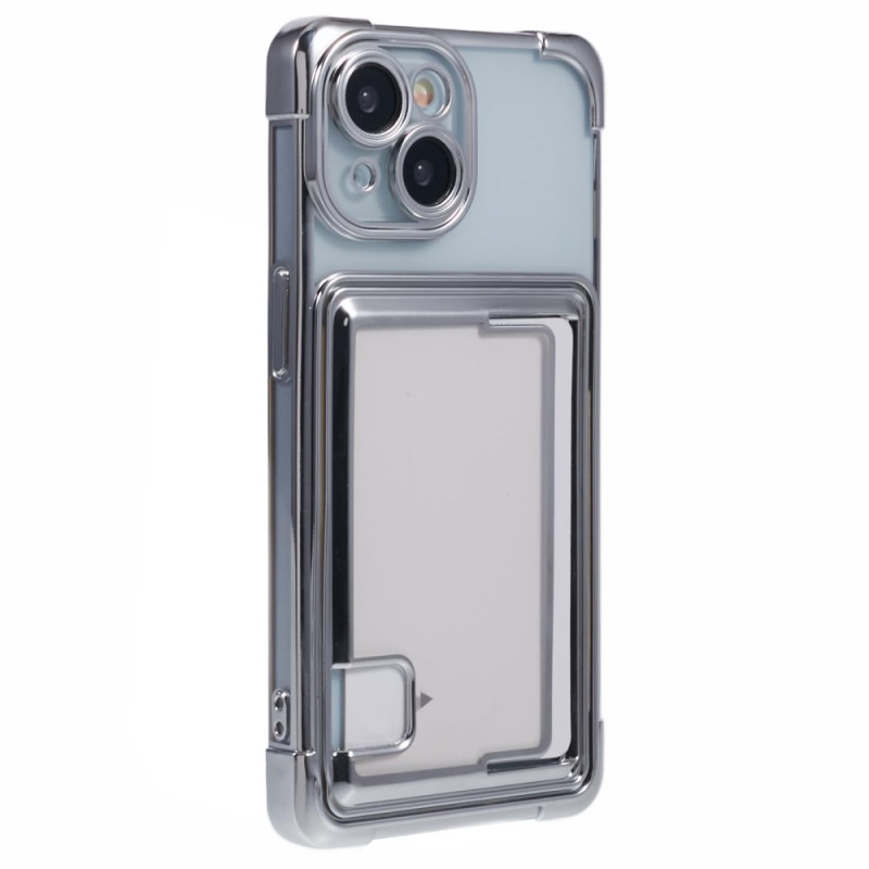 Transparant versterkt iPhone 15 Plus hoesje met kaarthouder