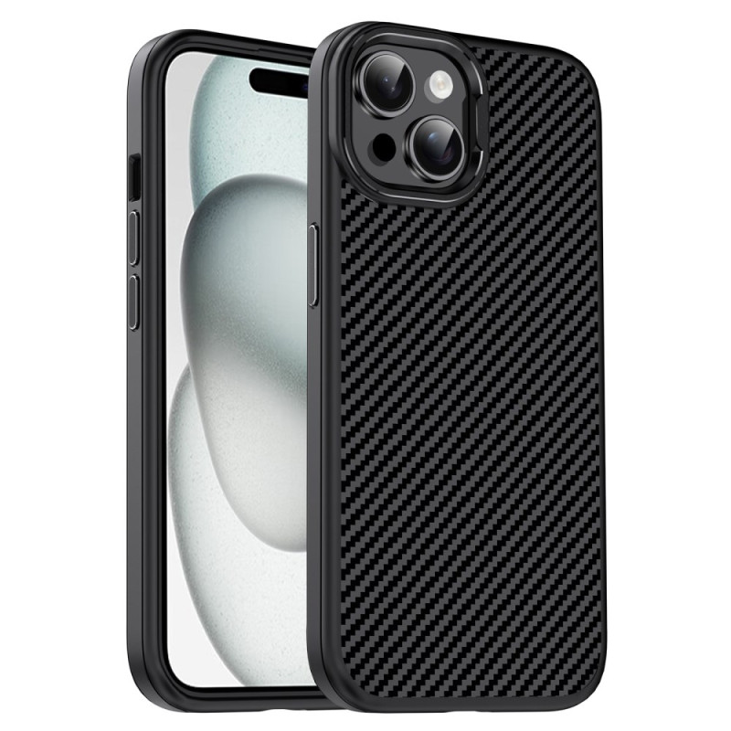 iPhone 15 Plus Koolstofvezel Hoesje IPAKY