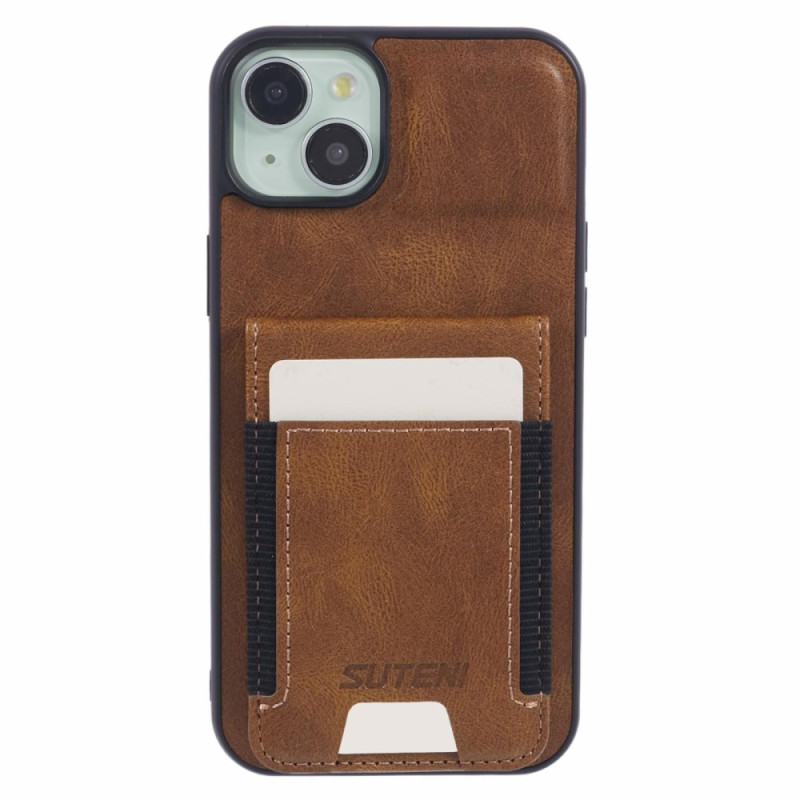 Leren iPhone 15 Plus kaarthoesje