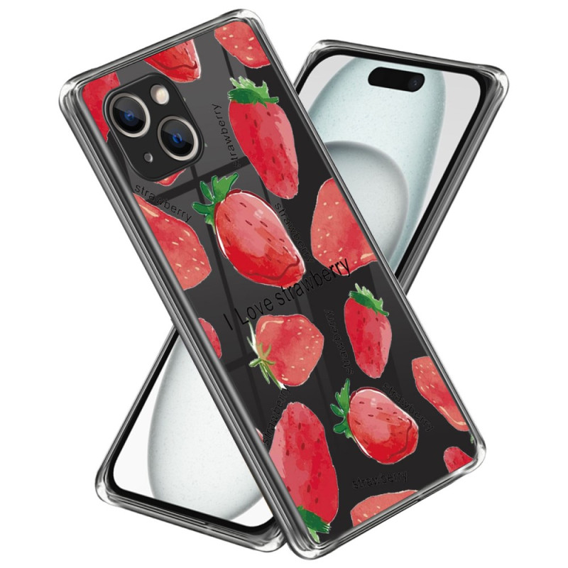 Hoesje iPhone 15 Plus Aardbeien