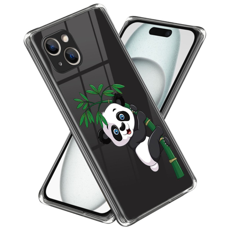 Panda en bamboe iPhone 15 Plus hoesje