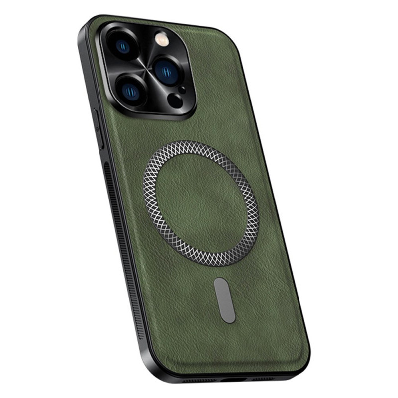 Lederlook iPhone 15 Pro hoesje MagSafe