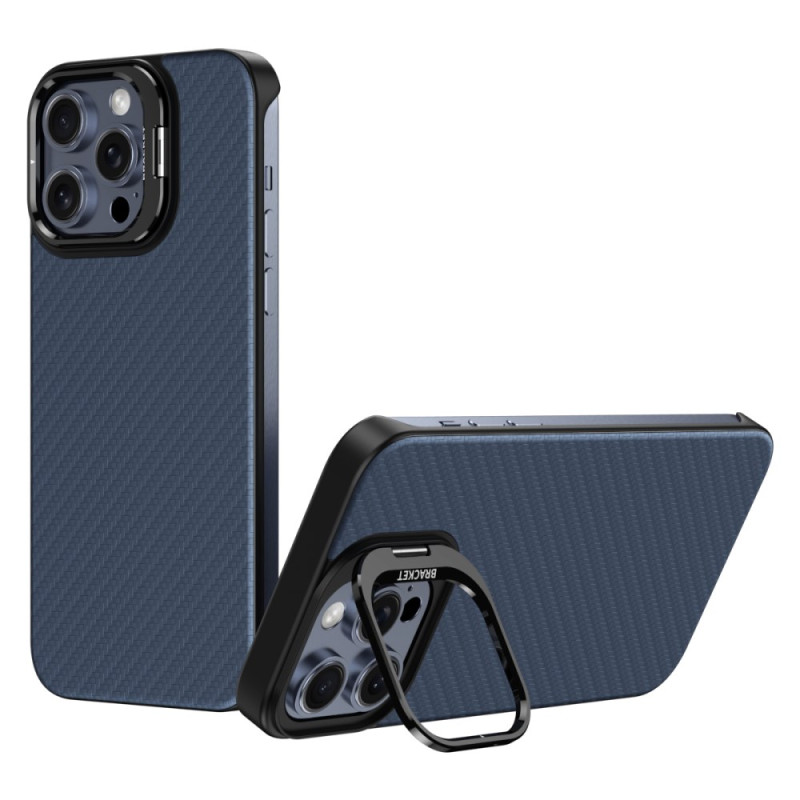 iPhone 15 Pro MagSafe hoesje met geïntegreerde leren steun