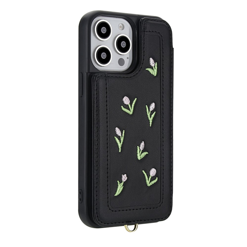 Hoesje iPhone 15 Pro Floral Kaartetui
