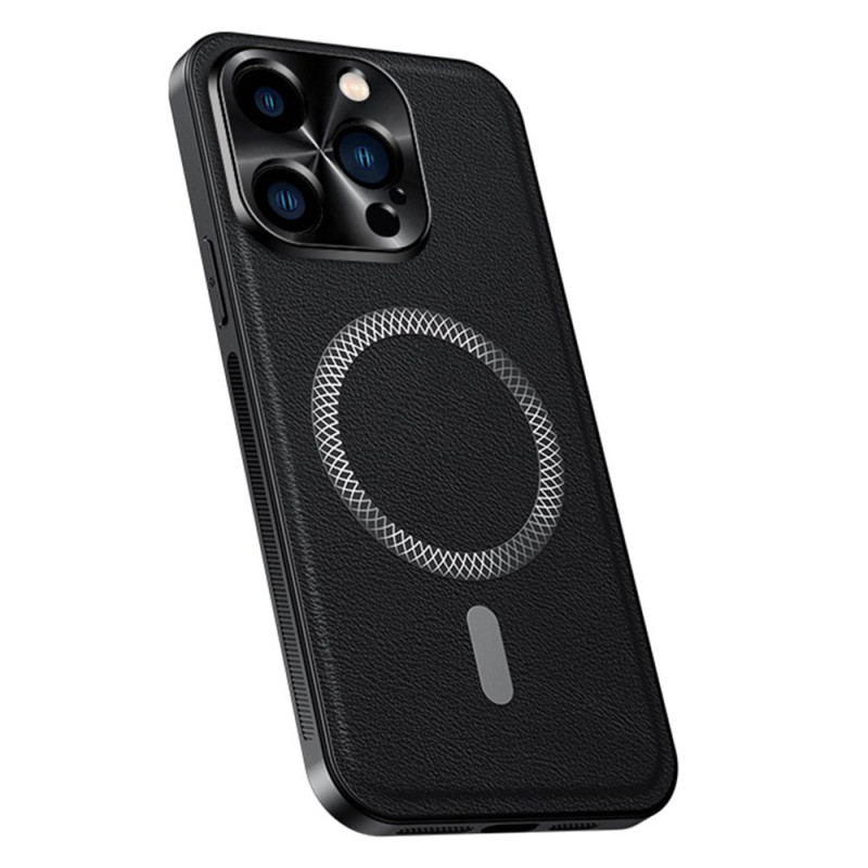 Hoesje iPhone 15 Pro Max MagSafe Versterkt Lederen Effect
