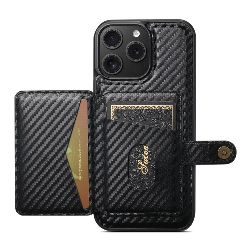 iPhone 15 Pro Max MagSafe hoesje met koolstofvezel kaarthouder