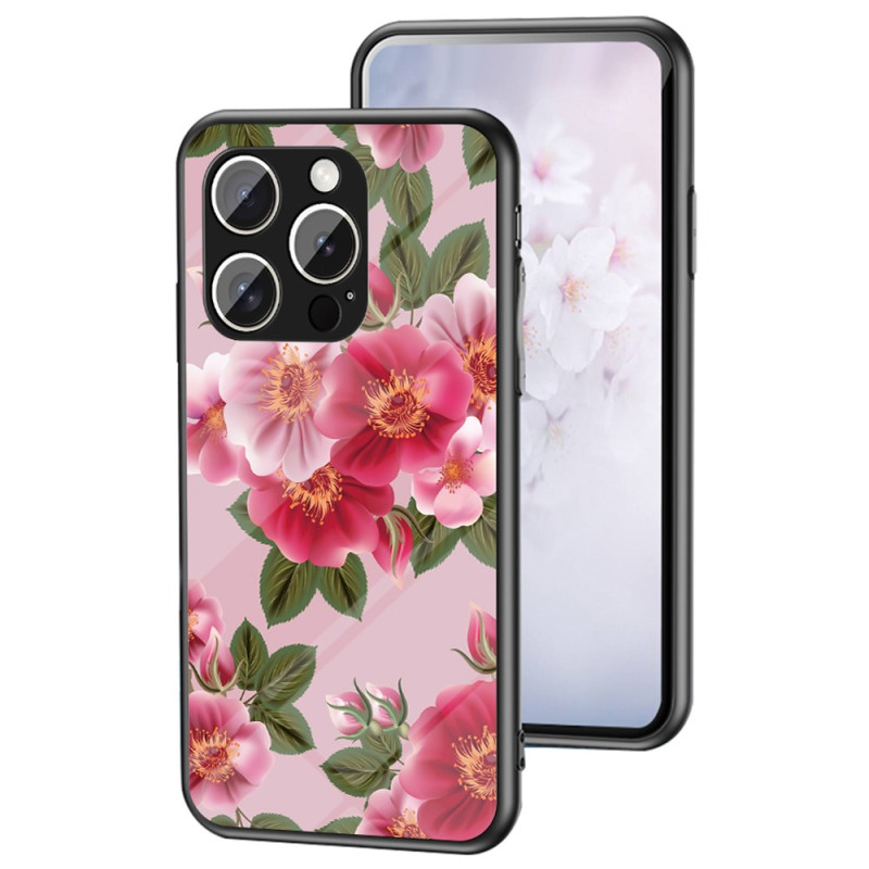 Hoesje iPhone 15 Pro Max Bloem Gehard Glas