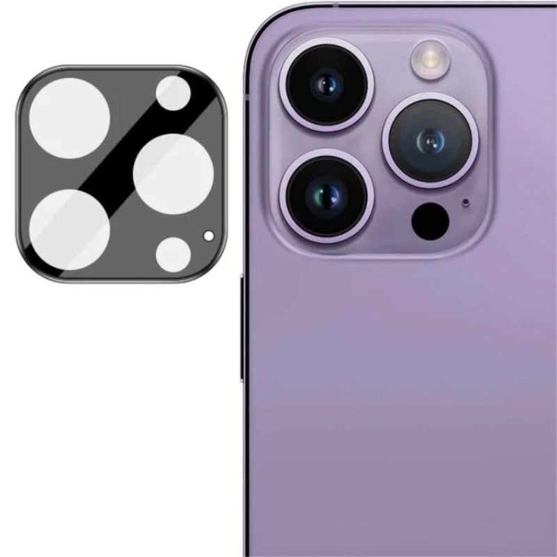 Beschermlens van gehard glas voor iPhone 15 Pro / iPhone 15 Pro Max (zwarte versie)