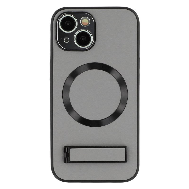 iPhone 14 MagSafe hoesje met geïntegreerde standaard met leereffect
