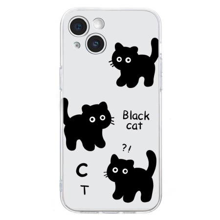 Hoesje iPhone 14 Zwarte katten