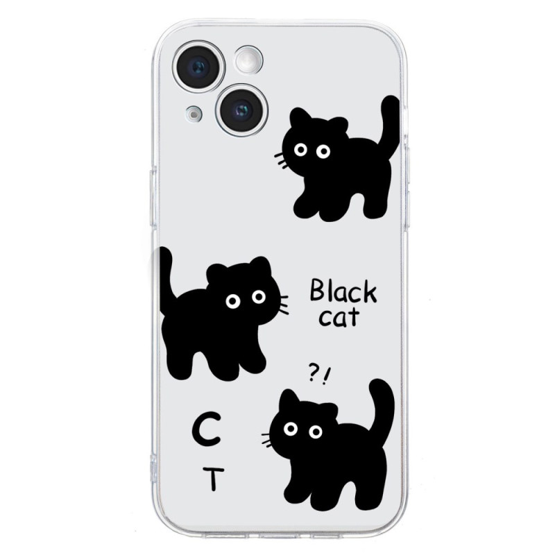 Hoesje iPhone 14 Zwarte katten