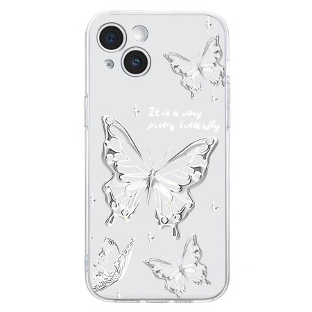 iPhone 14 Zilver Vlinders