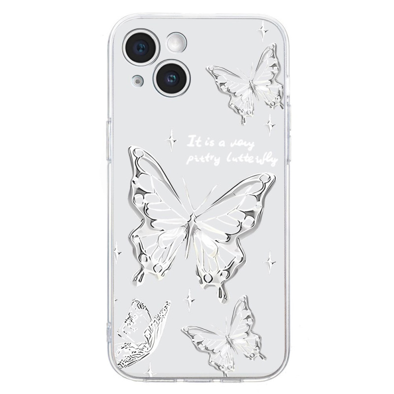 iPhone 14 Zilver Vlinders