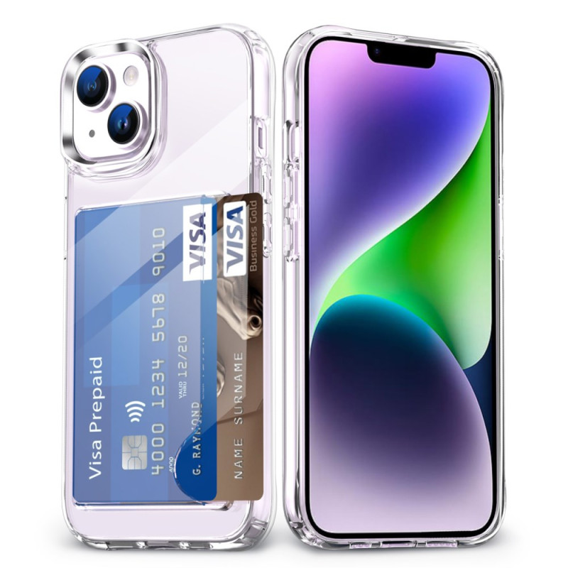 Transparant iPhone 14 hoesje met kaarthouder