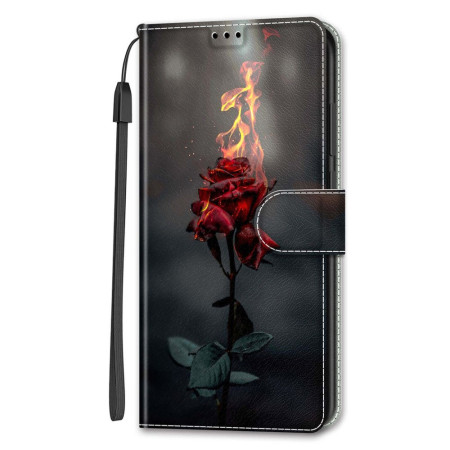 Hoesje iPhone 14 Rose de Feu