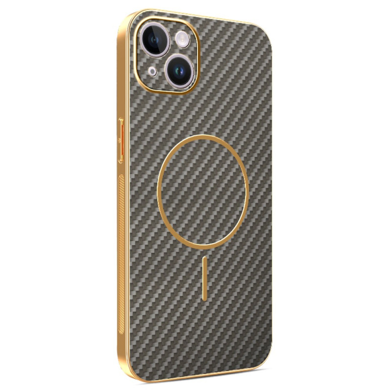 iPhone 14 Plus hoesje met koolstofvezelstructuur