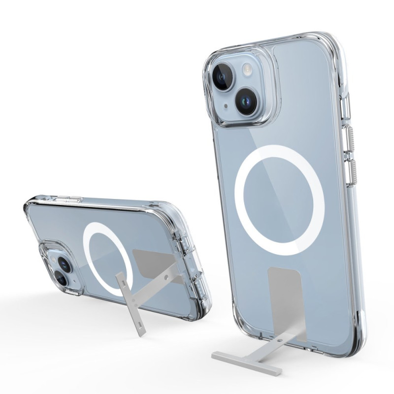 iPhone 15 Plus / 14 Plus MagSafe Transparante hoes met standaard