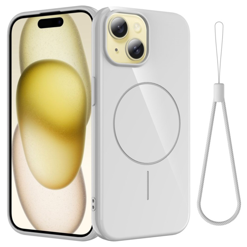 iPhone 14 Magsafe Silicone hoesje met sleutelkoord