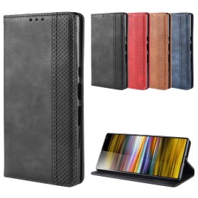 Sony Xperia 10 kunstleer Flip Cover Plain