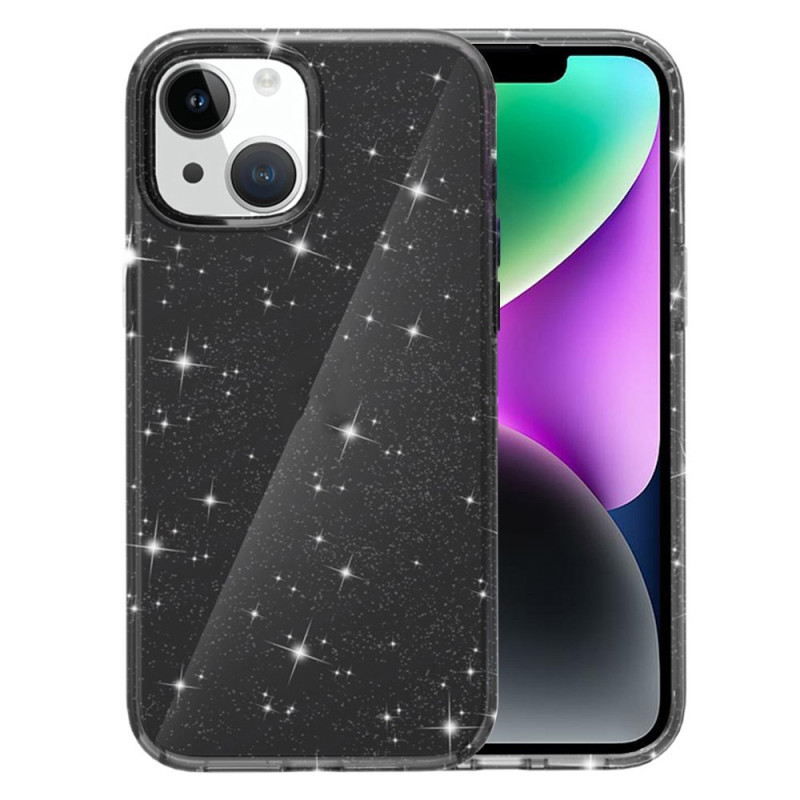 Doorschijnend Glitter iPhone 14 / 13 hoesje