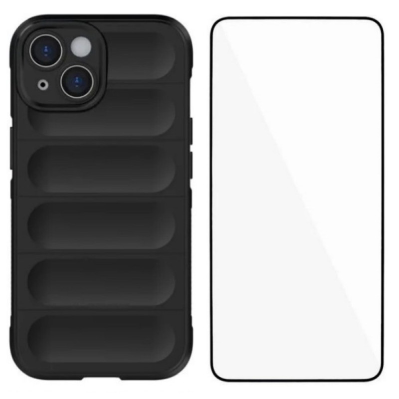 iPhone 14 antislipbehuizing met screenprotector

