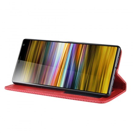 Sony Xperia 10 kunstleer Flip Cover Plain