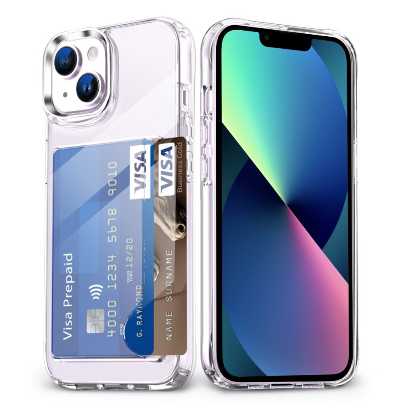 Transparant iPhone 13 hoesje met kaarthouder