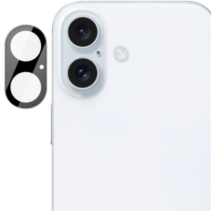 Beschermlens van gehard glas voor iPhone 16 / iPhone 16 Plus (zwarte versie)