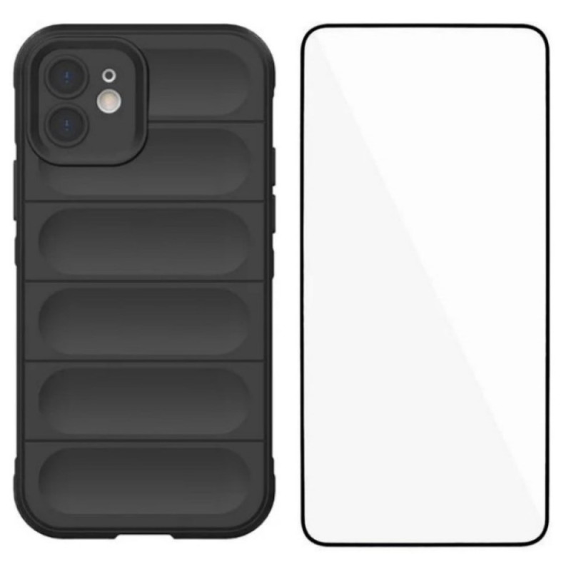 iPhone 12 antislipbehuizing met screenprotector