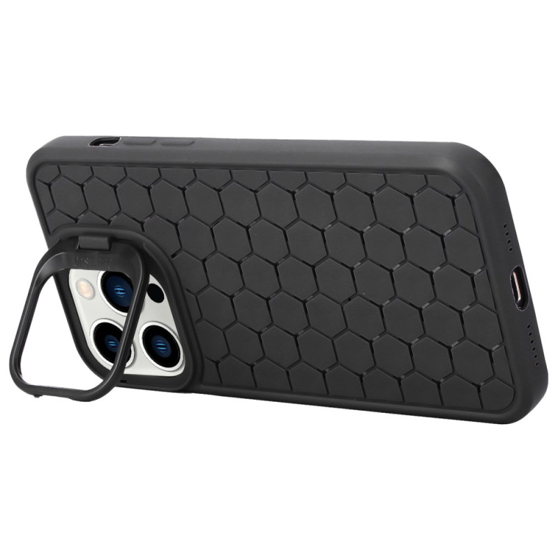 Coque iPhone 12 / 12 Pro Texture Nid d'Abeille avec Support