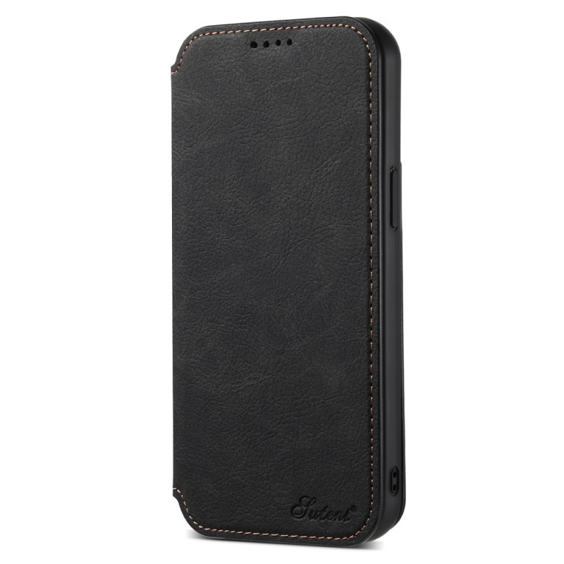 Flip cover iPhone 12 / 12 Pro MagSafe leer effect