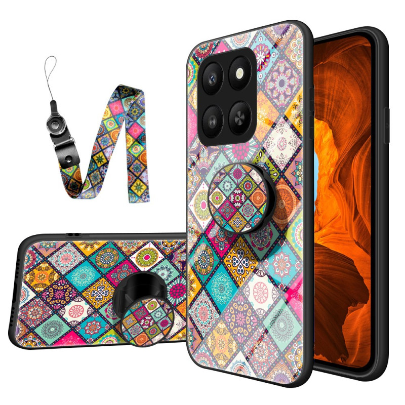 Honor 400 Slimme 5G Case Patchwork Ondersteuning en Koord

