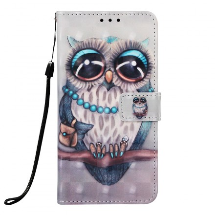Samsung Galaxy A30 Miss Owl Lanyard Hoesje